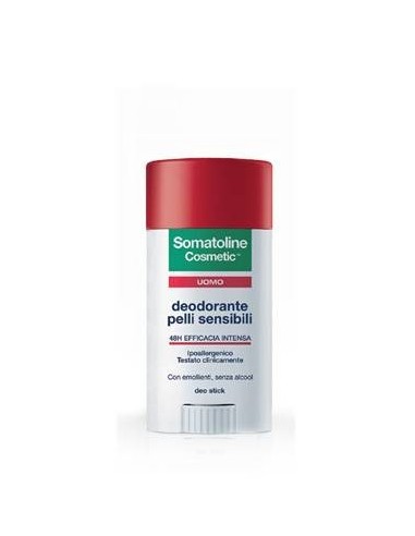 Deo stick Somatoline uomo per pelli sensibili