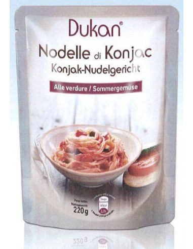 Noodles di konjac alle verdure Dukan al gusto mediterraneo