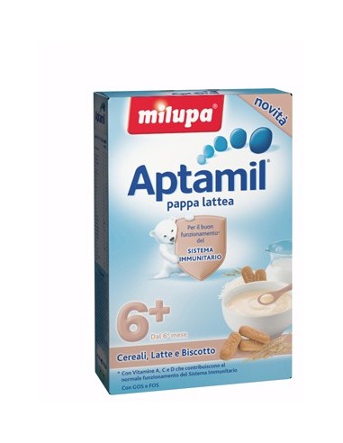 Pappa lattea ai cereali e biscotto Aptamil - 250 g