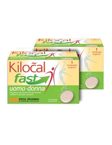 Kilocal Fast uomo donna - 14 compresse effervescenti