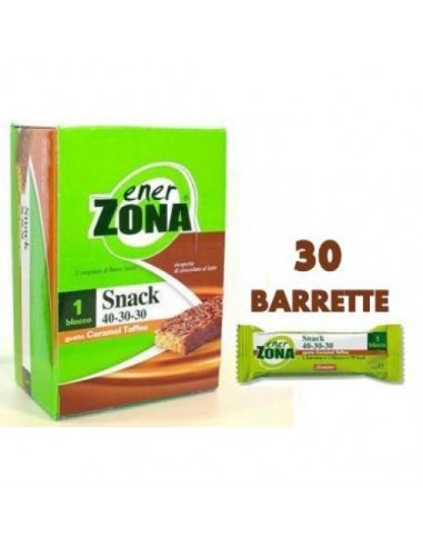 Barrette al caramel toffee Enerzona - 30 pezzi