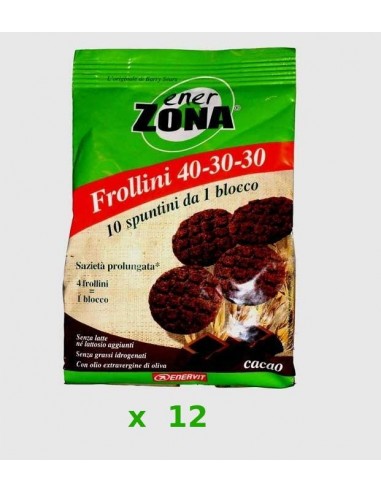 Cofanetto frollini al cacao Enerzona - 12 pack