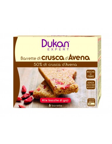 Barrette di crusca d'avena alle bacche di Goji Dukan - 6 pezzi