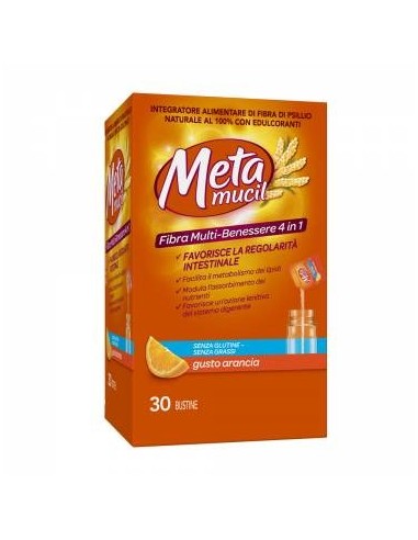 Metamucil al gusto arancia - 30 bustine