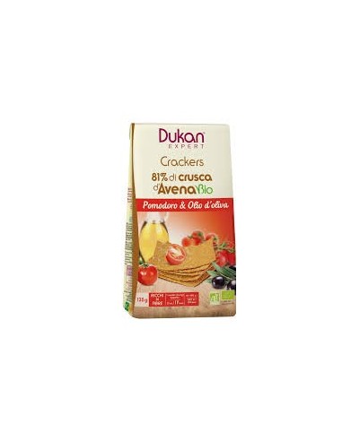 Crackers di crusca d'avena Dukan con pomodoro e olio d'oliva - 125 g
