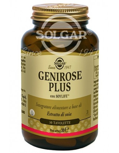 Genirose Plus Solgar - 30 tavolette