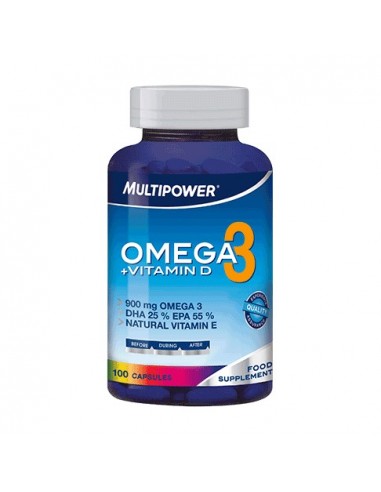 Omega 3 + Vitamina D Multipower - 100 capsule