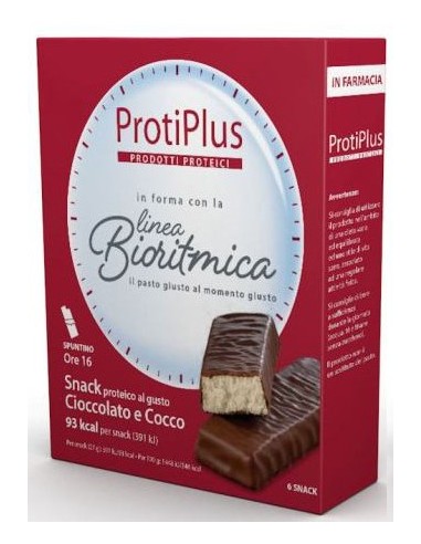 Protiplus Dieta Bioritmica Barrette al Cioccolato e Cocco