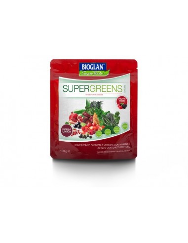 Supergreens Frutti Rossi Bioglan Superfoods - 100 g