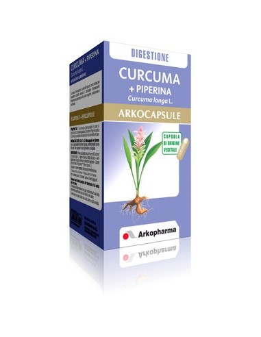 Curcuma + Piperina Arkocapsule Arkopharma - 45 Capsule