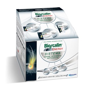 Cofanetto Bioscalin Sistema Energy: Integratore + Fiale + Shampoo