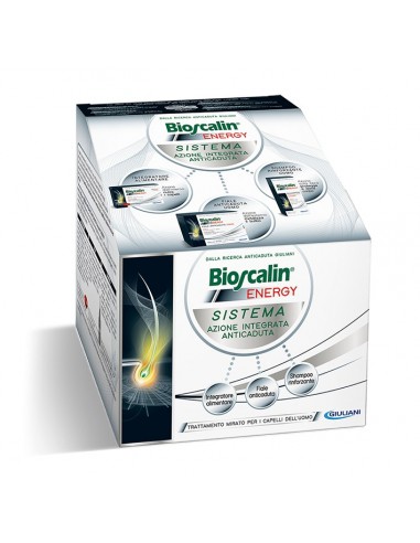 Cofanetto Bioscalin Sistema Energy: Integratore + Fiale + Shampoo