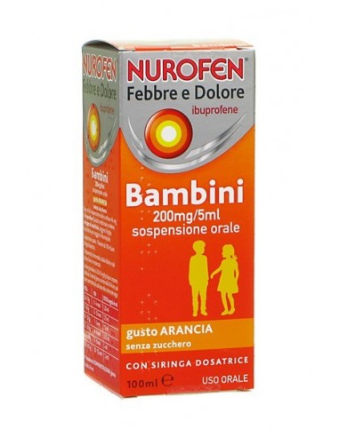 Nurofen Febbre e Dolore Bambini 200mg/5ml gusto Arancia