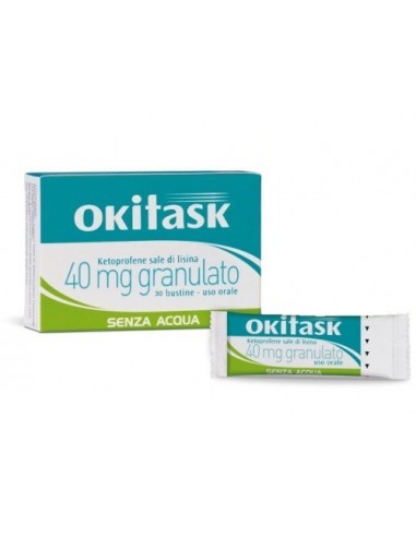 Okitask 40 mg Ketoprofene Sale di Lisina - 30 Bustine