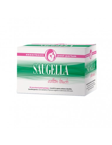 Saugella Cotton Touch Assorbenti Post-Partum -10 pezzi