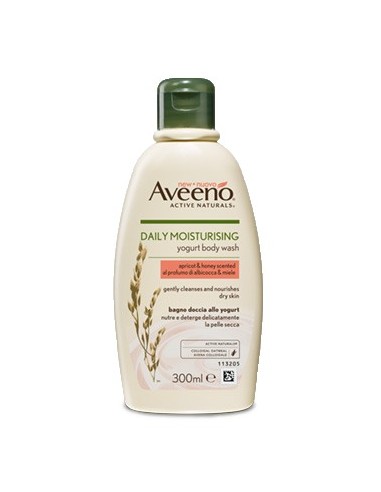 Aveeno Bagno Doccia allo Yogurt profumo Albicocca e Miele - 300 ml