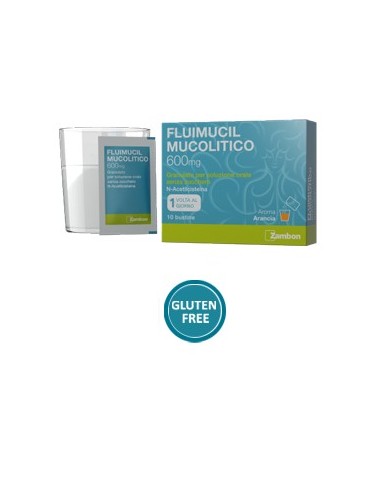 Fluimucil Mucolitico 600mg - 10 Bustine Senza Zucchero