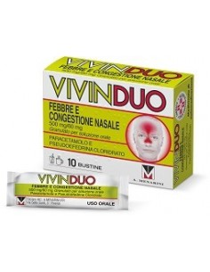 VivinDuo Febbre e Congestione Nasale - 10 Bustine