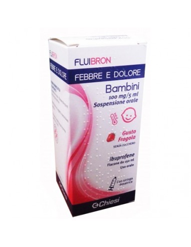 Fluibron Febbre e Dolore 100 mg / 5 ml Ibuprofene - Flacone 150 ml