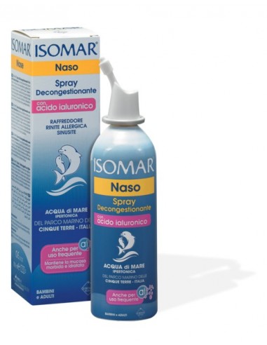 Isomar Spray Nasale Ipertonico Decongestionante con Acido Ialuronico