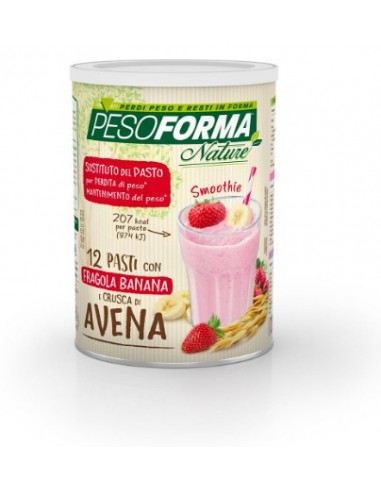 Smoothie con Fragola e Banana Pesoforma Nature