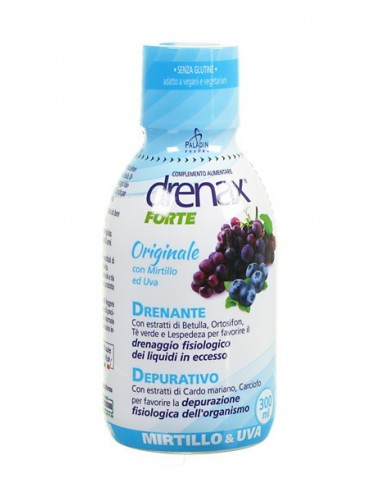 Sciroppo Drenax Forte Plus Mirtillo e Uva Pocket - 300 ml