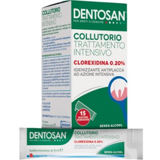 Dentosan Collutorio 0,20% Clorexidina Monodose - 15 Bustine