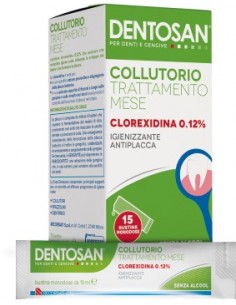 Dentosan Collutorio 0,12% Clorexidina Monodose - 15 Bustine