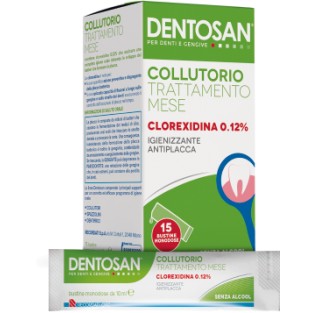 Dentosan Collutorio 0,12% Clorexidina Monodose - 15 Bustine