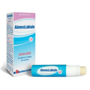 Alovex Labiale 5% Aciclovir - Matita Cutanea 3 g