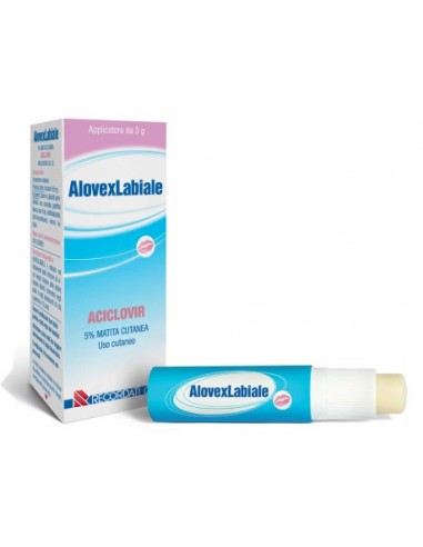 Alovex Labiale 5% Aciclovir - Matita Cutanea 3 g