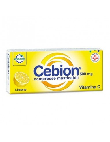 Cebion 500 mg Vitamina C - 20 Compresse Masticabili Limone