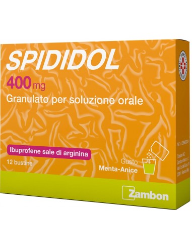 Spididol 400 mg granulato - 12 bustine menta-anice 