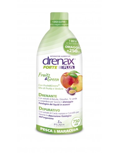 Drenax Forte Plus Fruits & Green Pesca e Maracuja - 750 ml