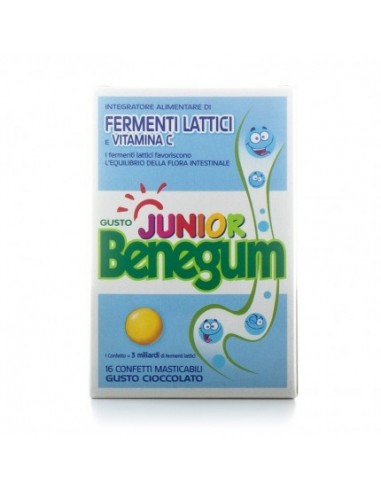 Benegum Junior - 16 Confetti Masticabili gusto Cioccolato