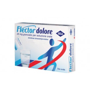 Flector Dolore 25 mg Granulato per Soluzione Orale - 10 Bustine