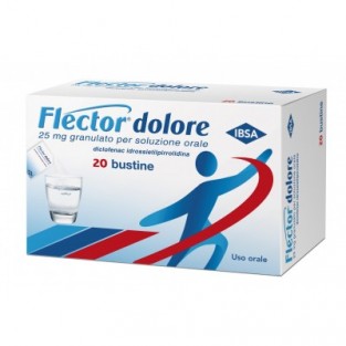 Flector Dolore 25 mg Granulato per Soluzione Orale - 20 Bustine