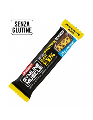 High protein bar 37% Enervit Gymline Muscle Banana Split