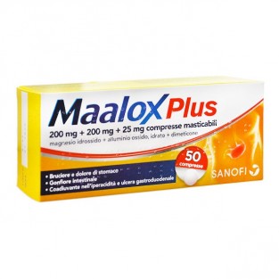 Maalox Plus - 50 Compresse Masticabili