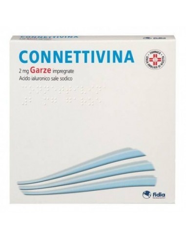 Connettivina 2mg Garze Impregnate 10x10cm