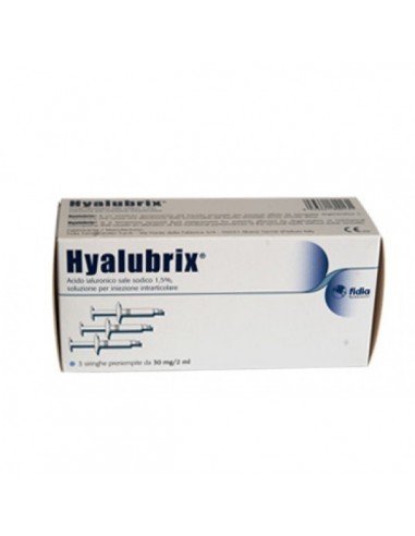 Hyalubrix - 3 Siringhe Pre-Riempite con Acido Ialuronico