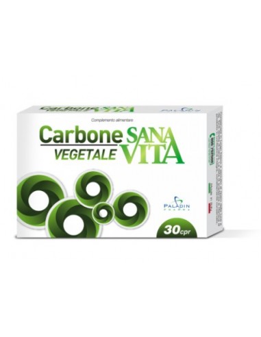 Carbone Vegetale Sanavita - 30 Compresse