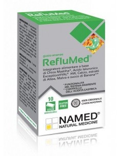 RefluMed Named gusto Ananas - 10 Stick Orosolubili