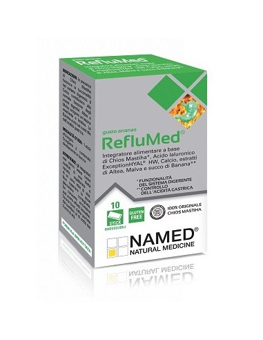 RefluMed Named gusto Ananas - 10 Stick Orosolubili