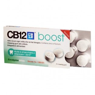 CB12 Boost - 10 Chewing Gum con Eucalipto Bianco