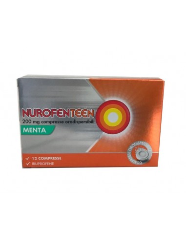 Nurofenteen 200 mg Ibuprofene - 12 Compresse Orodispersibili Menta