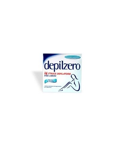 Strisce depilatorie viso e bikini Depilzero - 24 pezzi