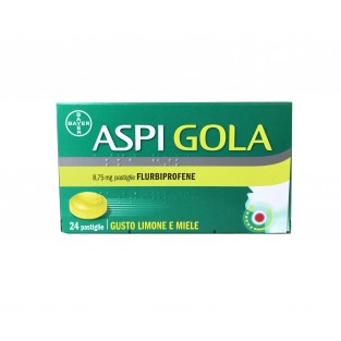 Aspi Gola Flurbiprofene - 24 Pastiglie Limone e Miele