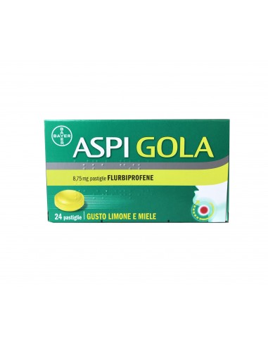 Aspi Gola Flurbiprofene - 24 Pastiglie Limone e Miele