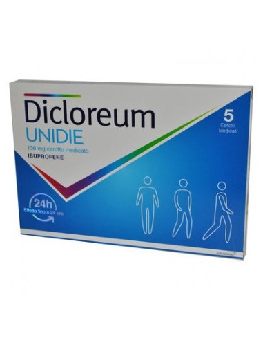 Dicloreum Unidie 136 mg - 5 Cerotti Medicati